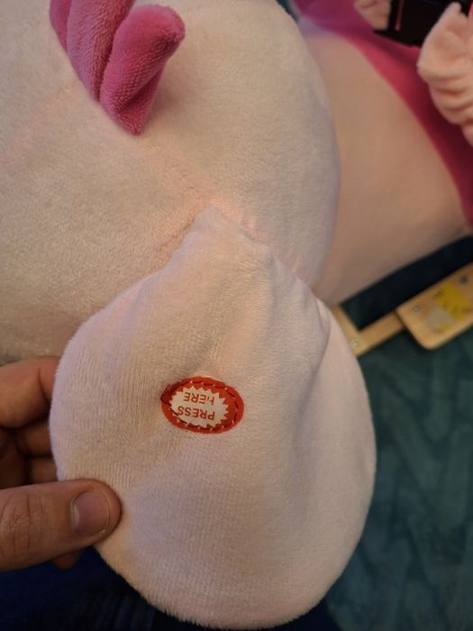 Carrinho e baloiço elefante rosa