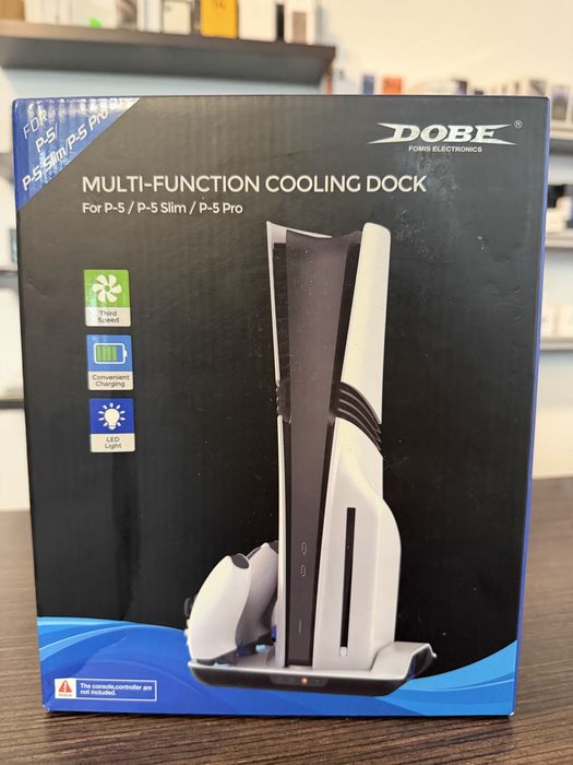Podstawka ładująco chłodząca DOBE TP5-05102B do PS5/PS5 Slim/PS5 Pro