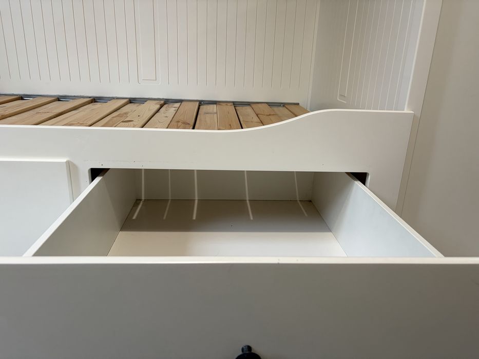 IKEA HEMNES, Rama łóżka z 3 Szufladami 80x200cm