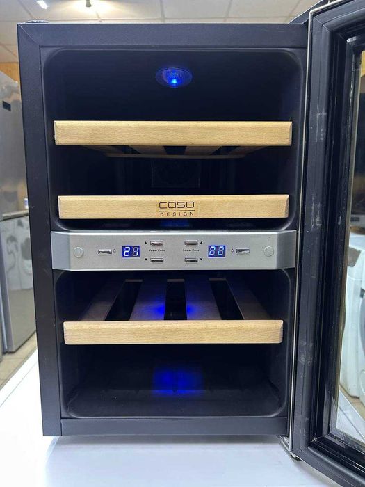 Міні охолоджувач  для вина та напоїв CASO
mod.  SC-12B з Німечинни Б\В