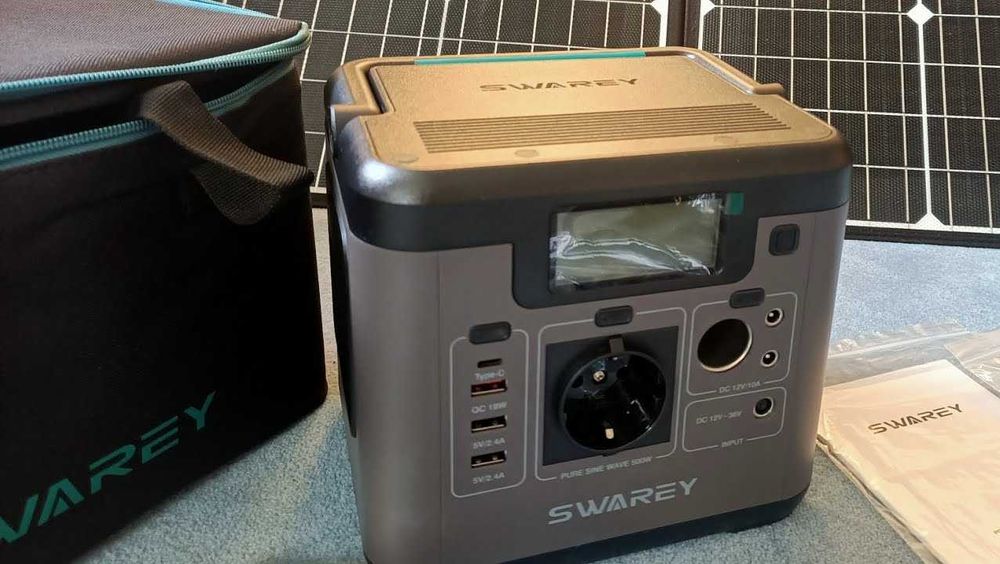 Зарядная станция Swarey 518Wh, 1000W Зарядна електростанція 300В,222Wh