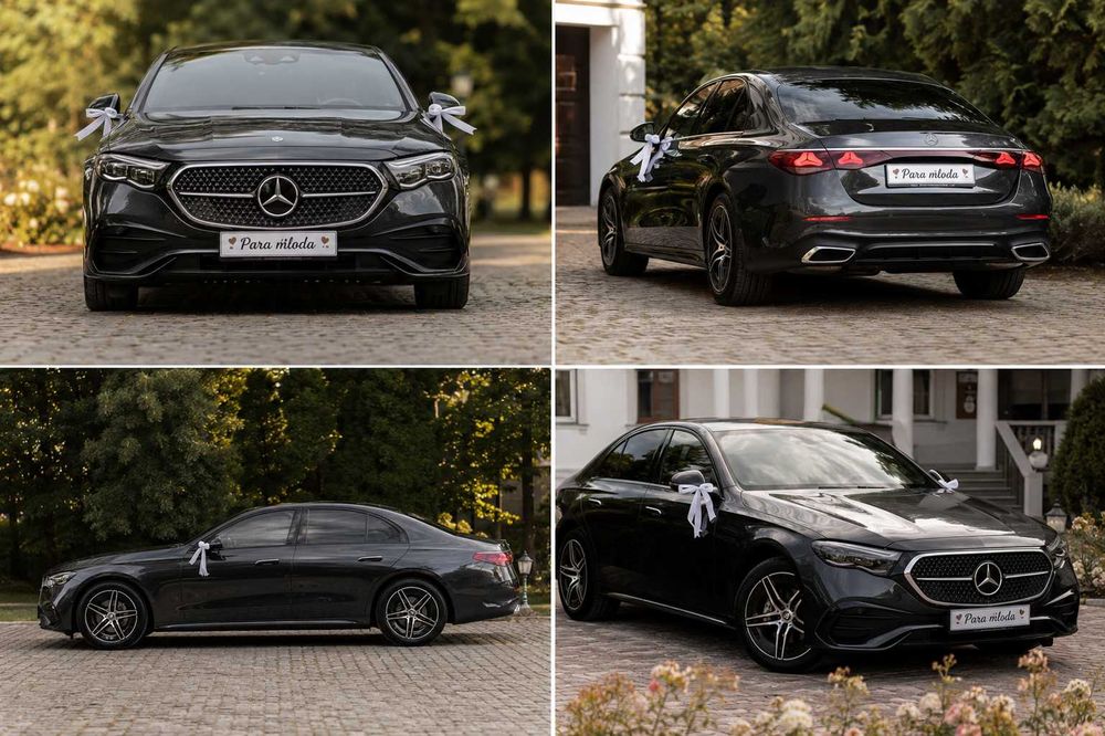 Auto do ślubu – Mercedes-Benz Klasy E AMG 2026 z kierowcą | Wynajem