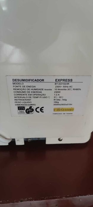 Desumidificador Express - 10L