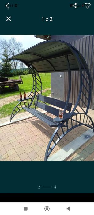 Huśtawka ogrodowa metalowa