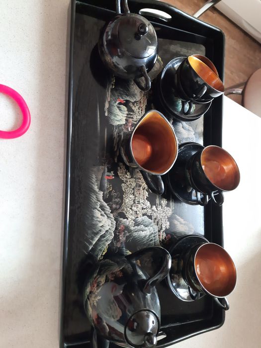 Китайский деревянный сервиз