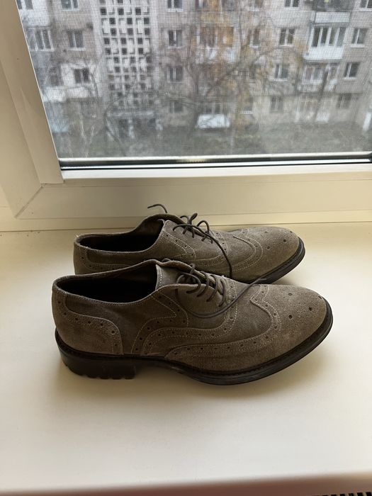 Чоловічі туфлі замш італія