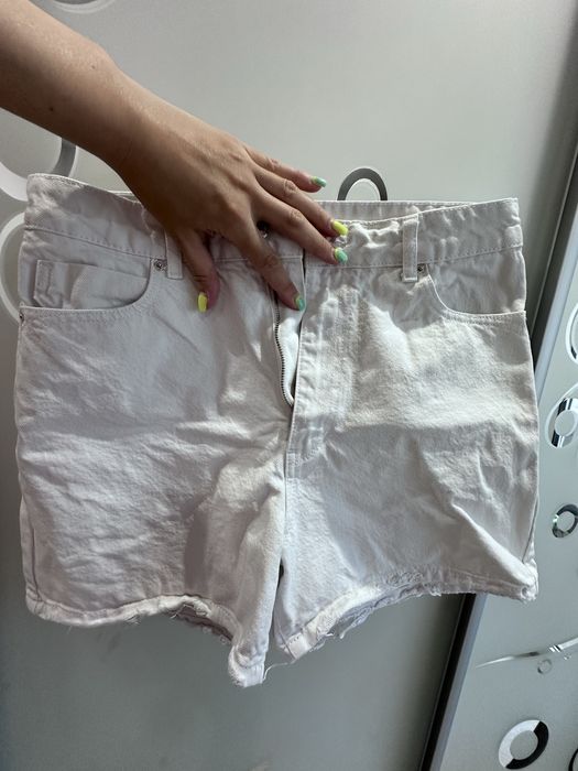 Шорти джинсові білі