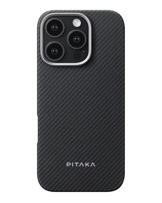 Чохол Pitaka Ultra-Slim Case Classic Twill 600D Black/Grey for iPhone 16 Pro