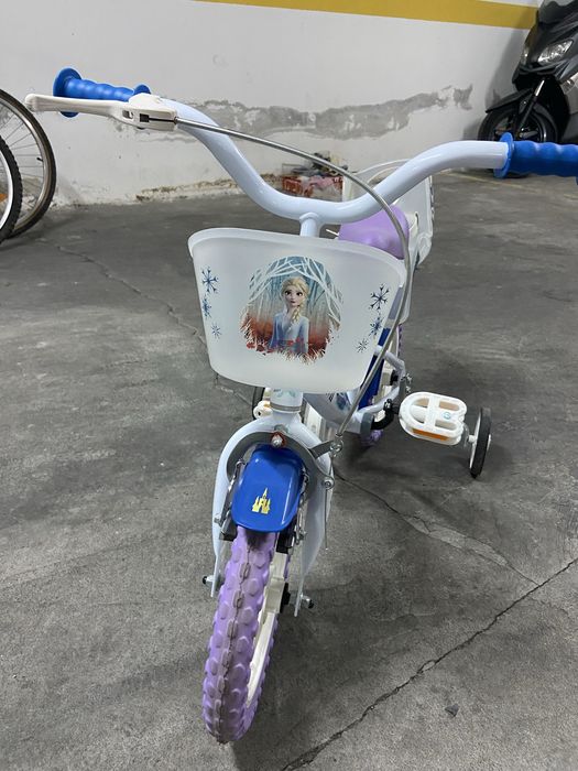 Bicicleta Infantil Disney Frozen II 12" Dino Bikes (Decathlon)