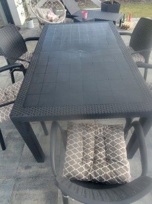 Zestaw ratanowy do ogrodu