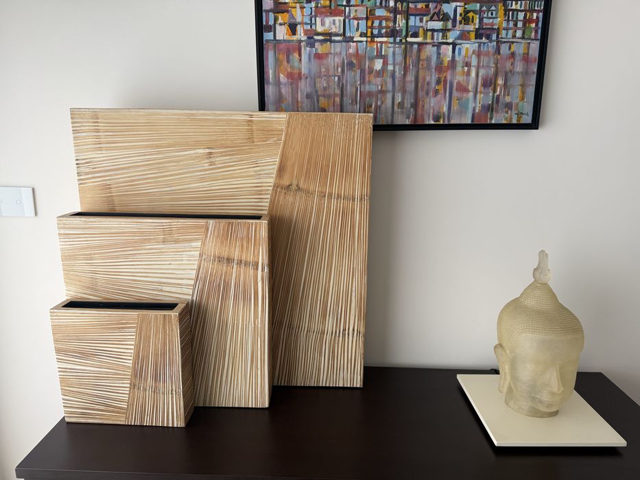 Conjunto de três peças decorativas