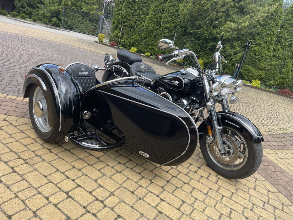 Yamaha Drag Star XVS 1100 Vstar trike z bocznym wózkiem koszem 3 osoby