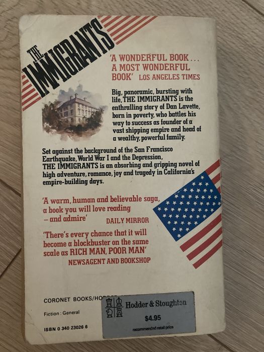 Book “The Immigrants” written by Howard Fast [English version]