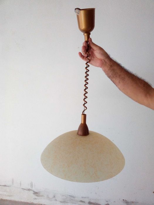 Candeeiro de teto em vidro