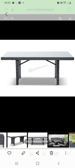 Stoł technorattan polecam