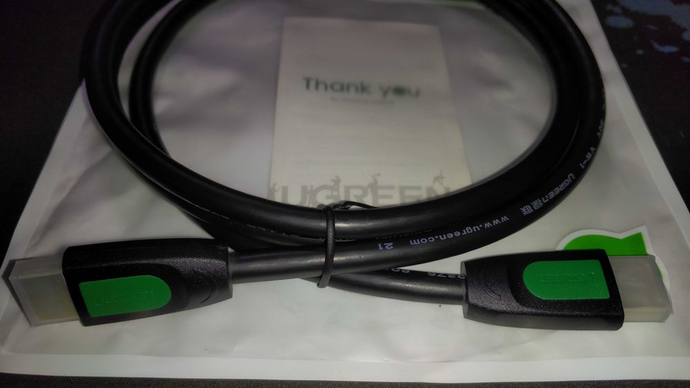 Кабель HDMI 2.0 Ugreen HD404 4K-60Hz 3D HDR 1,5 метра