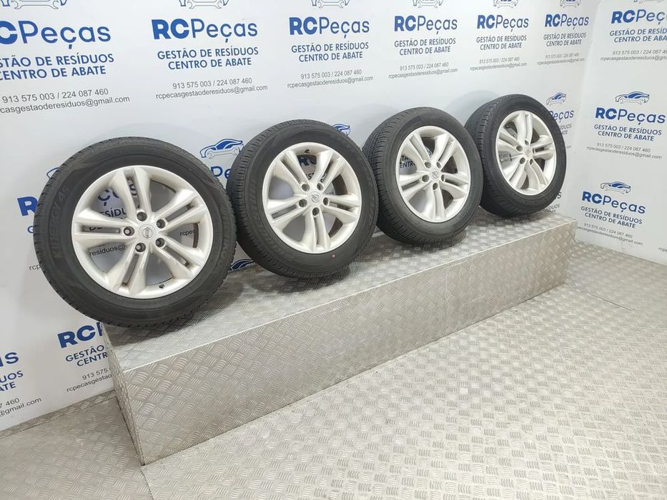 Conjunto Jantes 17 Originais Nissan Qashqai 1 J10 6,5J ET40 5x114,5