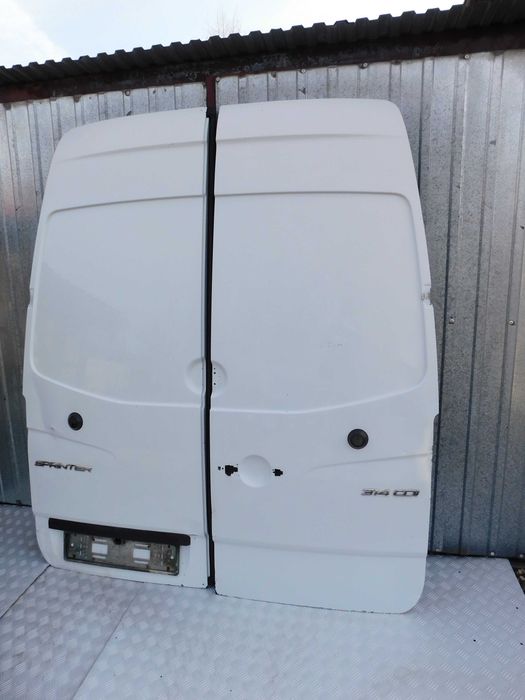 Sprinter 906 VW CRAFTER drzwi tył WYSOKIE Komplet 2 szt BEZ RDZY BIAŁE
