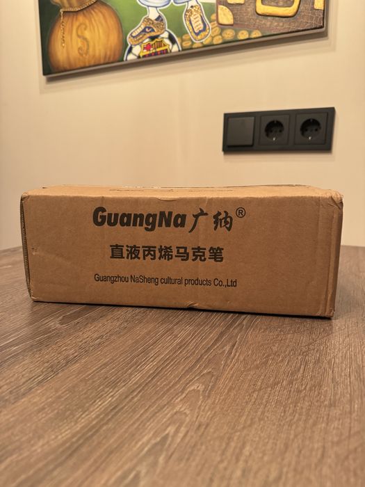 Акрилові фломастери (маркери) GuangNa 168 шт. (Нові, запаковані)