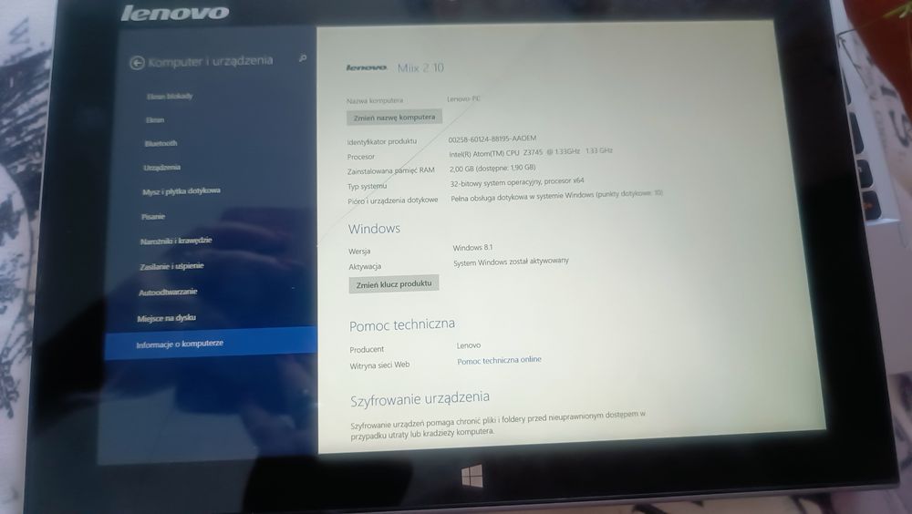 Планшет-ноутбук Lenovo