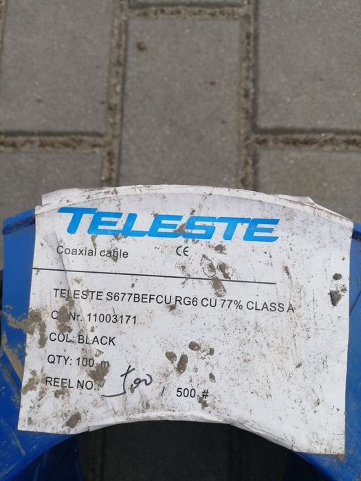 Kabel koncentryczny RG 6.0 czarny
