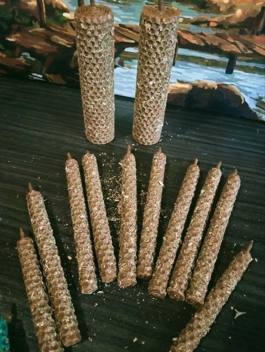 Энергетические свечи. Восковые свечи с травами