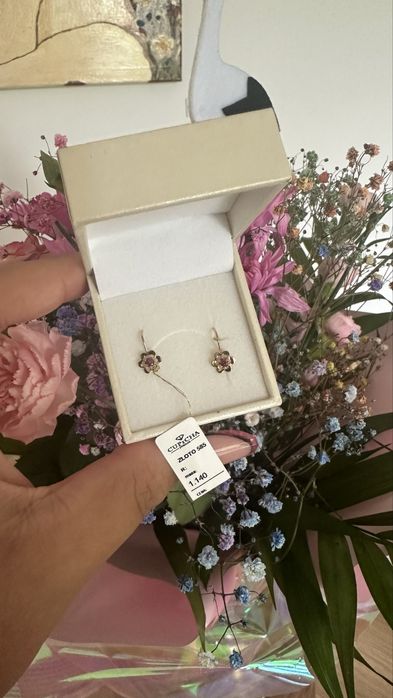 Zlote kolczyki 585 cupicha