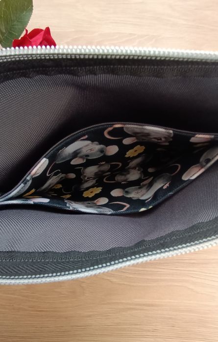 Kosmetyczka organizer w myszki handmade rękodzieło