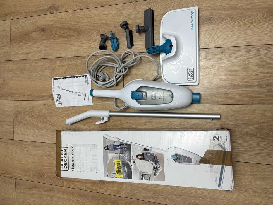 Mop parowy Black+Decker FSM13E5 5w1, 1300W, odkurzacz parowy