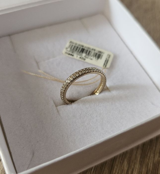 Yes złoty pierścionek obrączka cyrkonie 333 EB13501