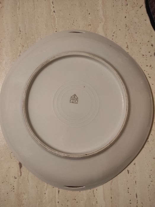 Talerz porcelanowy Ćmielów