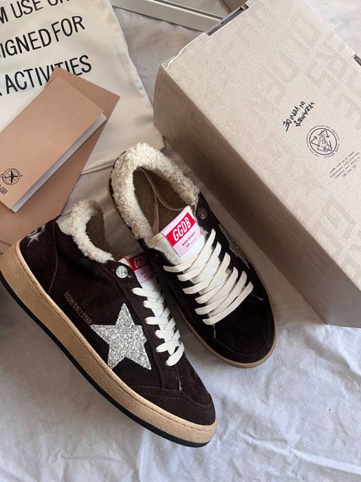 Снікерси Golden Goose/ Теплі кросівки Голден Гус/ Кеди/ Moon Boot