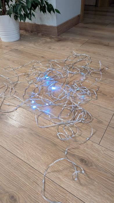 LED ws2812b 20m 200 diód elastyczny sznur łańcuch na choinkę efekty