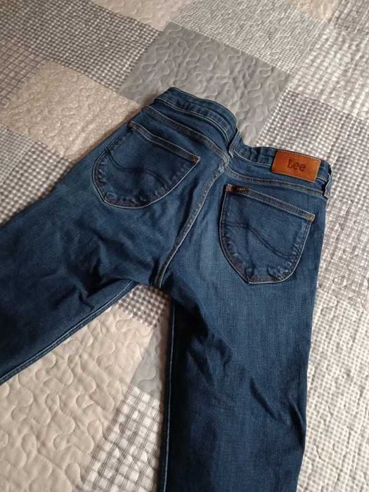 Jeansy rurki spodnie skinny Lee 28/33