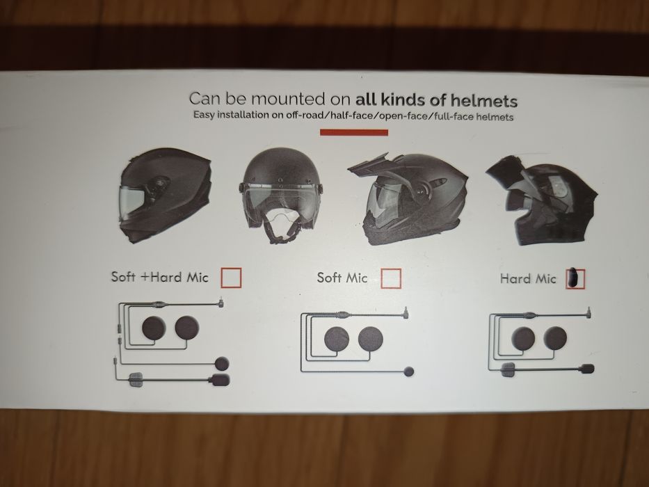 Kit 2 auriculares para capacetes moto