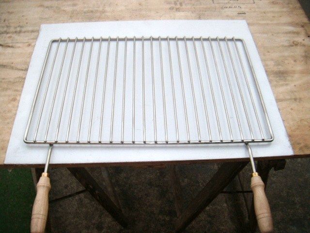 Grelha dupla para carne e peixe