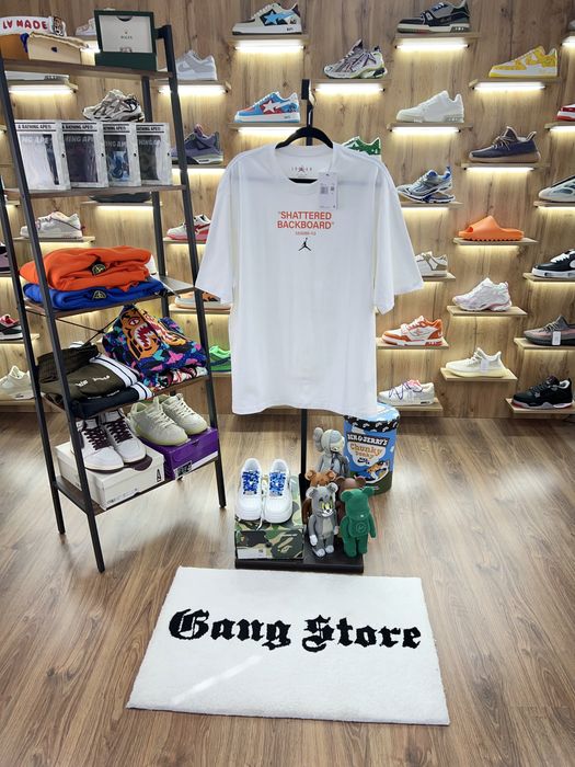 Футболка Air Jordan Alphabet Pattern Round Neck Short Sleeve White