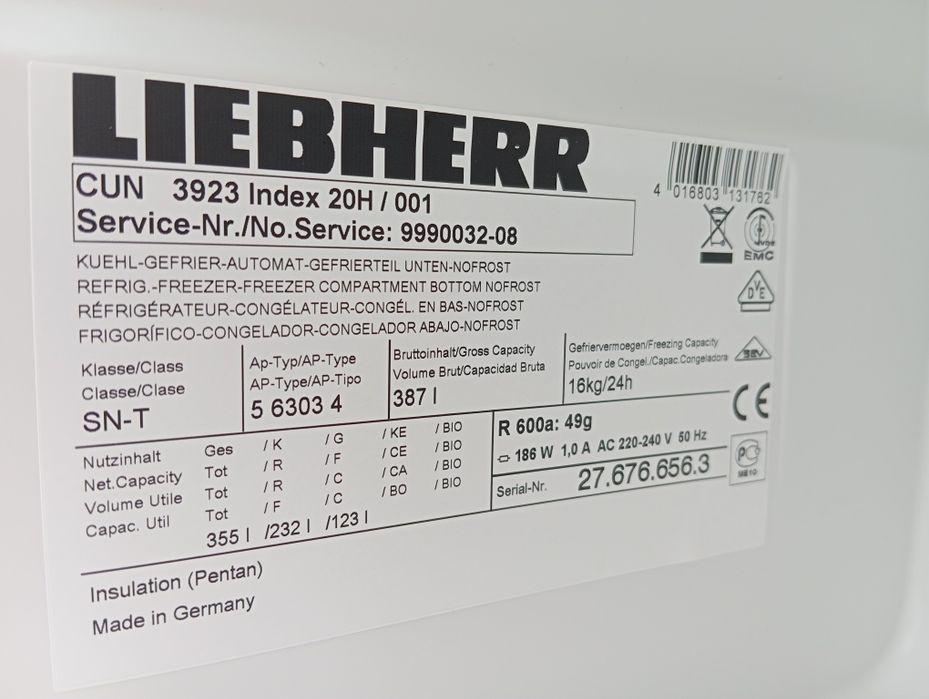 Холодильник Liebherr No-Frost 2 метра из Германии Гарантия 6 месяцев