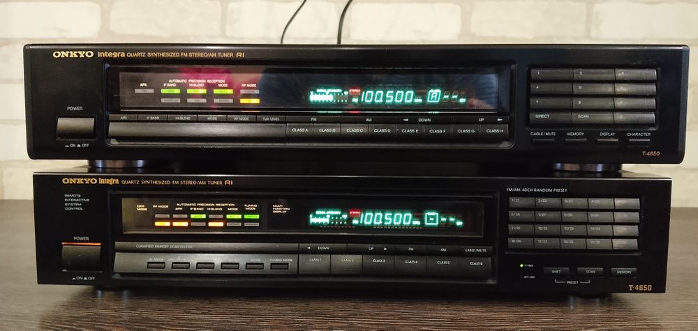ONKYO Integra T-4650, Т-4850 FM Stereo/AM Tuner 1989-90