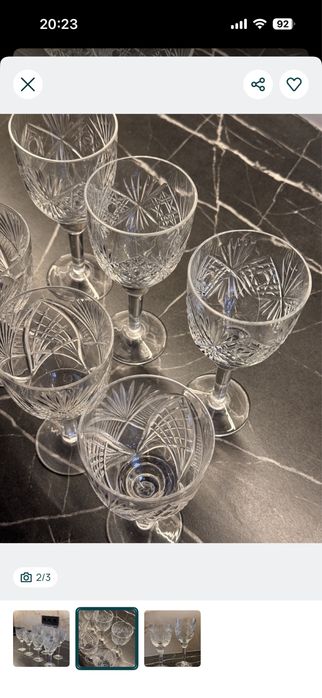 Кришталеві келихи,набір
