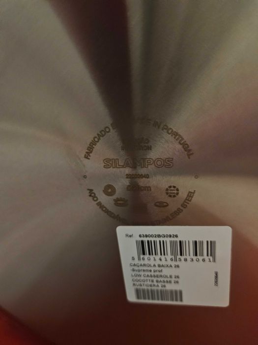 Silampos Caçarola baixa 26 supreme prof, de fábrica
