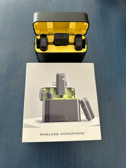 Бездротовий мікрофон петличний. 2 в 1 для Android, iPhone