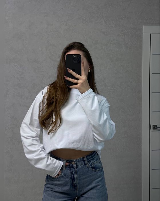 Лонгслів жіночий оверсайз новий в 4 кольорах базовий на весну