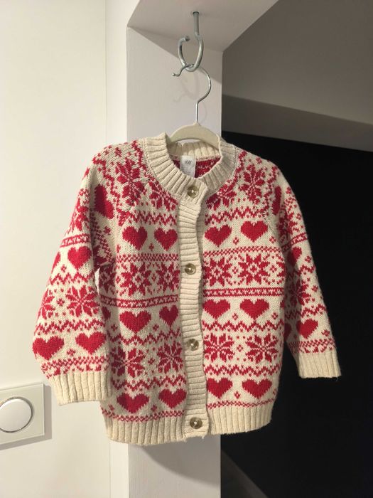 Sweterek dla dziewczynki 92 H&M