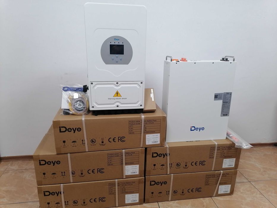 Комплект резервного живлення інвертор Deye SUN-6K батарея SE-G5.1Pro-B