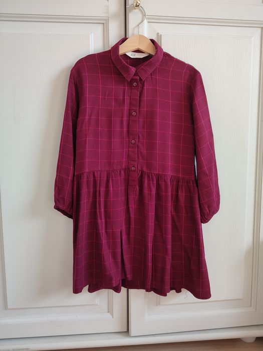 Bordowa sukienka H&M r.116