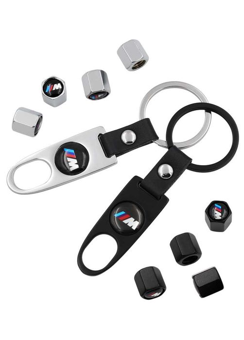 4 tampas de válvulas BMW ou ///M com e Sem porta-chaves