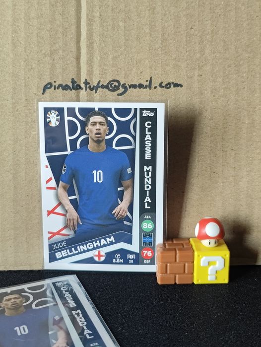 Carta Topps Jude Bellingham – Euro 2024 (Seleção de Inglaterra)