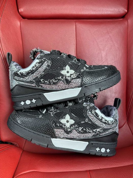 (ОПЛАТА ПІСЛЯ ОГЛЯДУ)Louis Vuitton x Swarovski Skate Sneaker Black