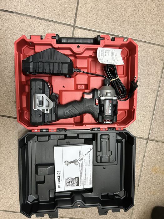 PARKSIDE PERFORMANCE zakrętarka klucz udar 226Nm + aku 4ah + ładowarka